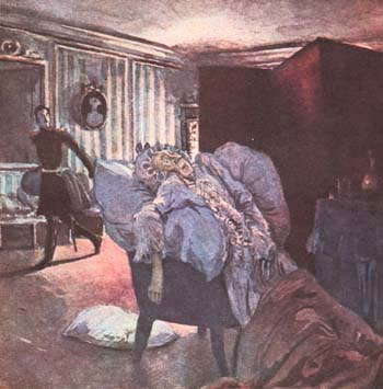 А.Н. Бенуа. Иллюстрация к 'Пиковой Даме'. 1910 г.
