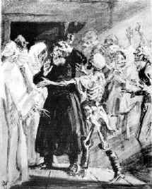 «Гробовщик». Иллюстрация М.Малышева. 1887 г.