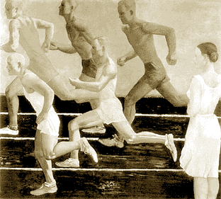 «Бег». Художник А.Дейнека. 1934 г.