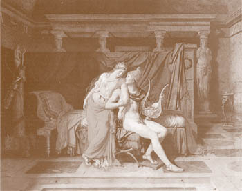 "Парис и Елена". Картина Жака-Луи Давида. 1788 г.