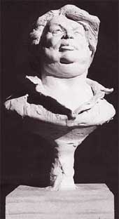 Александр Дюма, похожий на Портоса. Скульптура Петера Леннона (Англия; род. 1948 г.)