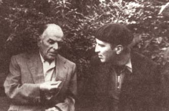 Константин Паустовский и Юрий Казаков. Таруса. 1960-е гг.